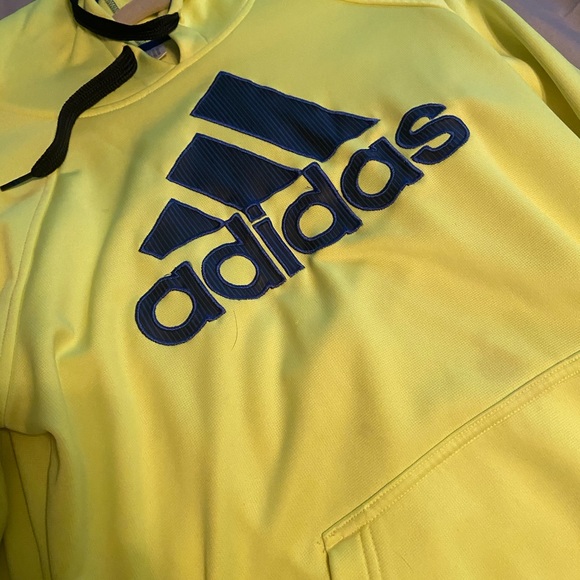 Yellow Adidas Hoodie Size Small - Picture 1 of 3